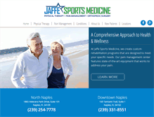 Tablet Screenshot of jaffesportsmedicine.com